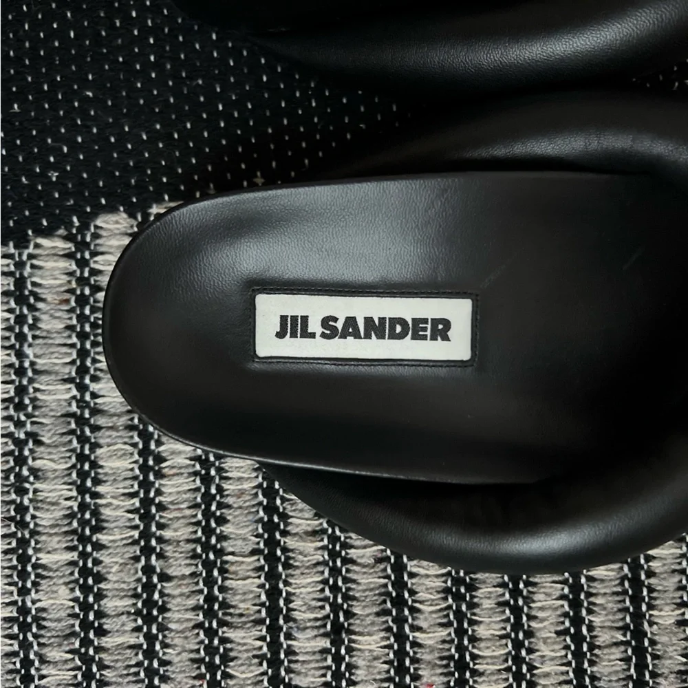 Jil Sander leather hard sandals